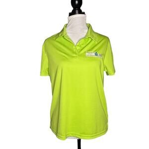 Ironman World Championship Dri-Tech Polo Shirt Lime Green Size Medium